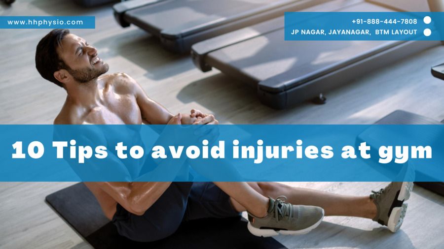 Gym Injuries : Man suffering from knee pain in gym